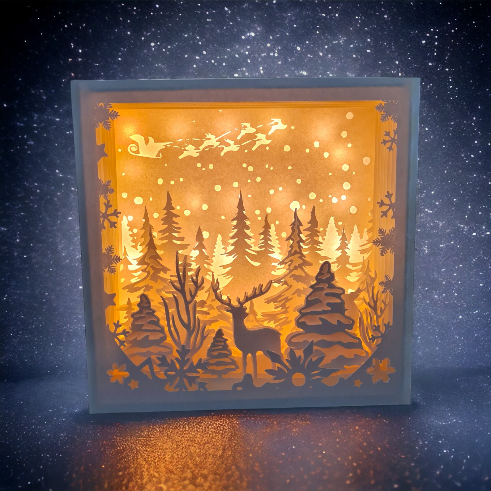 Christmas Lightbox File, Shadowbox - Etsy