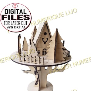 Fichier arbre Noël SVG décoration laser
