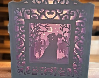Wedding popup card lightbox file