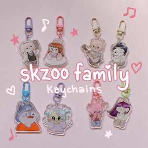 Stray Kids Skzoo Family Acrylic Keychains