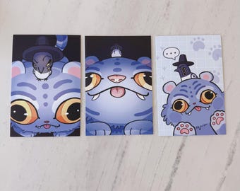 Tiger and Bird Mini Prints