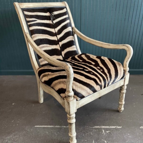 Zebra Chair Etsy