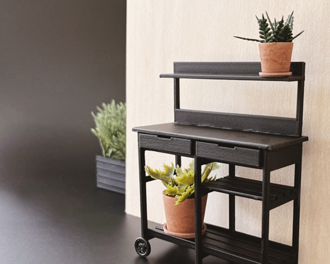 Dollhouse Garden Potting Table Kit 112 Scale Miniature DIY Etsy
