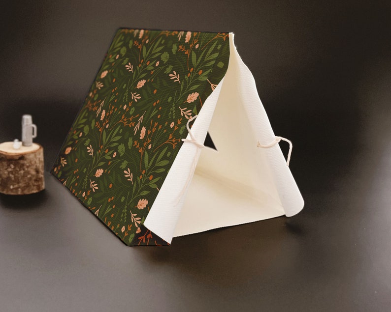 Doll House Accessories DIY Printable Mini Tent Template, Tent for Fairies and Dolls Fairy Garden ...