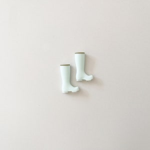Miniature Boots: 1 12 Scale dollhouse boots for garden and greenhouse