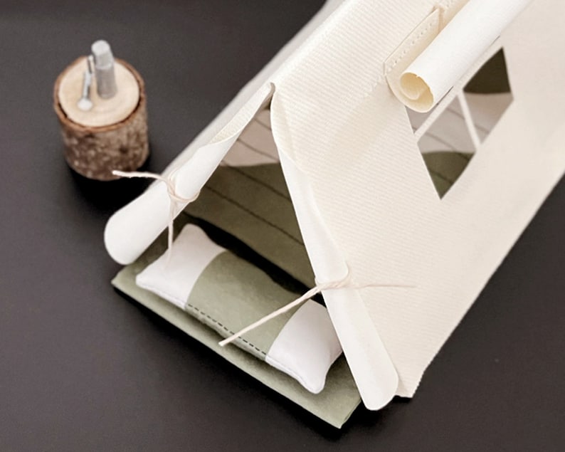 Doll House Accessories DIY Printable Mini Tent Template, Tent for Fairies and Dolls Fairy Garden ...