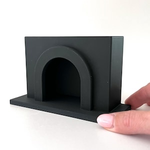Cheminée pour maison de poupée - Cheminée miniature moderne à l&#39;échelle 1:12 pour l&#39;ameublement et la décoration - Mini meubles de maison de poupée