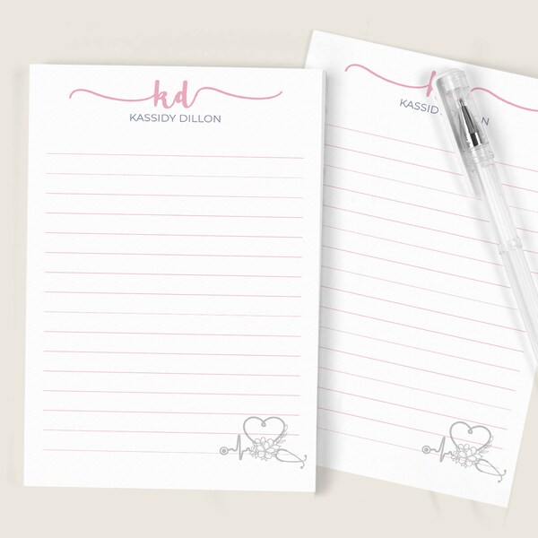 Personalized Notepads Etsy