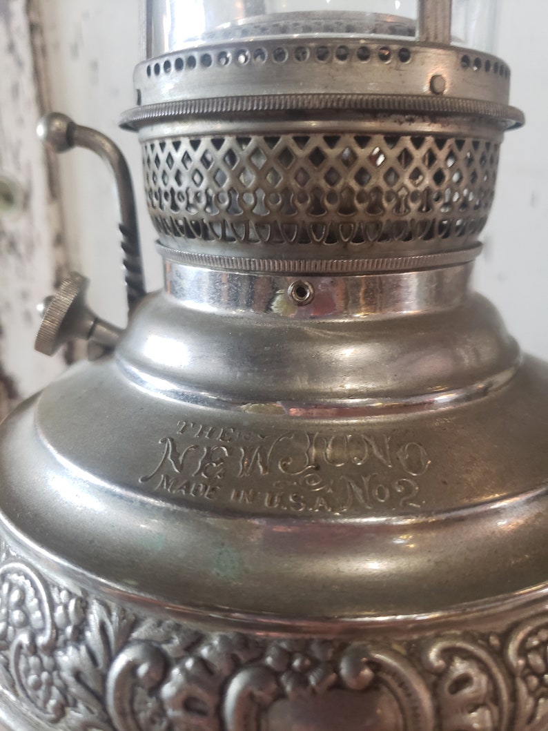 Antique the New Juno No. 2 Oil Lamp Etsy