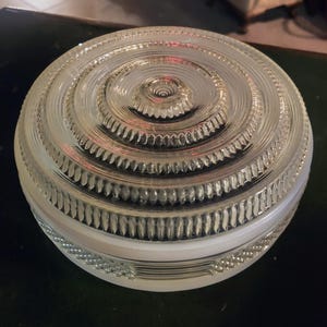 MCM Art Deco Round Ceiling Mount Light Fixture Shade
