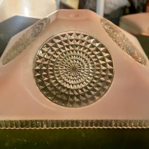 Antique Art Deco Glass Ceiling Globe - Blush Pink