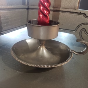 Pewter Candleholder