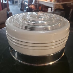 Vintage Art Deco MCM Fixture - ceiling mount