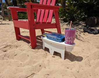 Beach Sand Spike Cup Holder - Travel - Phone Slot Holder - Holds Stanley Cups - Beach Camping - Boating *Free Shipping*