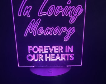 In Loving Memory LED Light