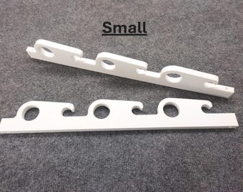 Fishing Rod Storage Rack - Fishing Pole Holder - Small and Large Versions - Multiple Count Options - Horizontal Mounting