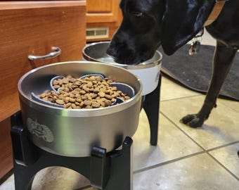 Raised Dog Bowl Collapsible Feeder - Fits- Toadfish - Yeti - RTIC