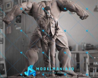 Marvel Avengers Hulken monteringsfigur 3D-stl för utskrift