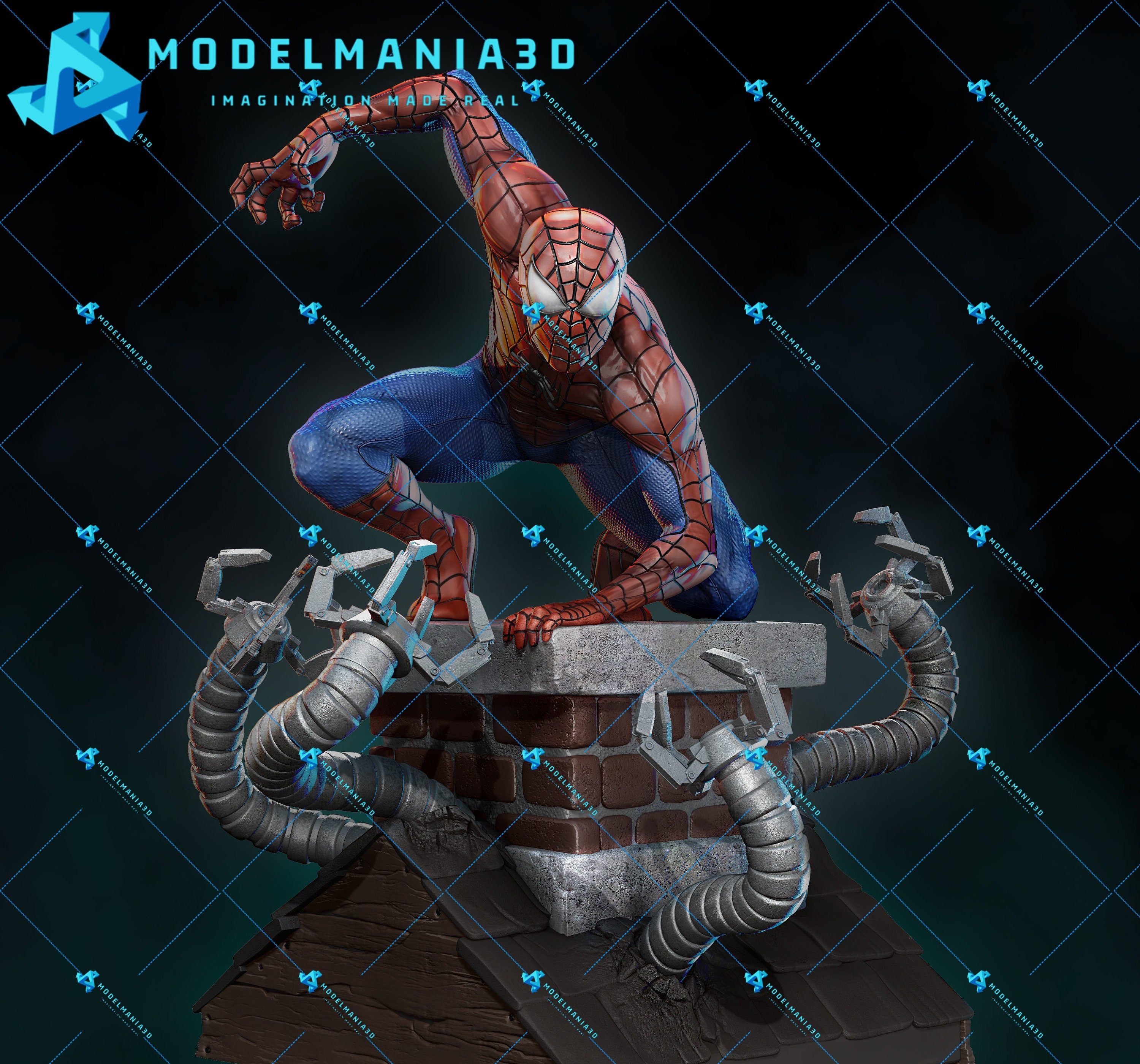 Marvel Avengers Spiderman Assemble Figurine 3d Stl for Printing - Etsy