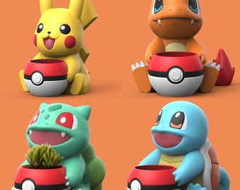 Pokémon Planters 3D STL digital fil för utskrift