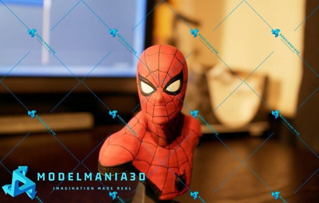Marvel Avengers Spiderman Bust Figurine 3d Stl File for Printing - Etsy