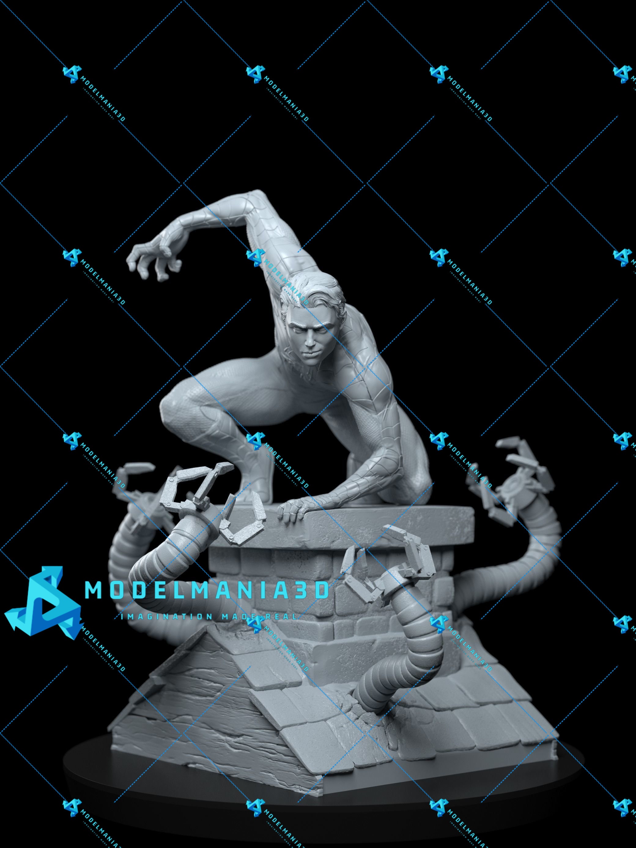 Marvel Avengers Spiderman Assemble Figurine 3d Stl for Printing - Etsy