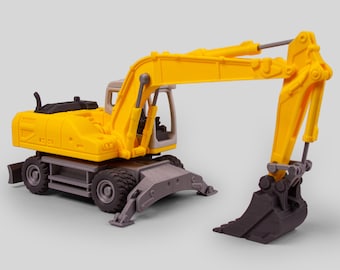 Excavator Assemble Figurine 3d stl digital file for printing