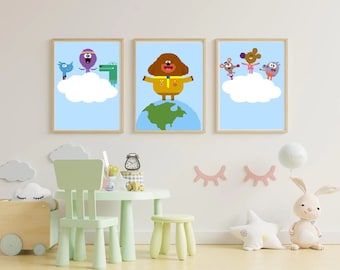 Hey Duggee | Prints | Children's Room | Wall Art | Gift | Unique