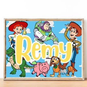 ToyStory | Personalised | Prints | Children&#39;s Room | Wall Art | Gift | Room Sign | Name Sign | Unique