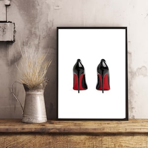Christian Louboutin | Afdrukken | Silhouet | Muurkunst