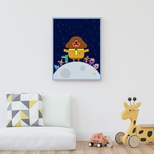 Hey Duggee | Night Sky | Prints | Children&#39;s Room | Wall Art