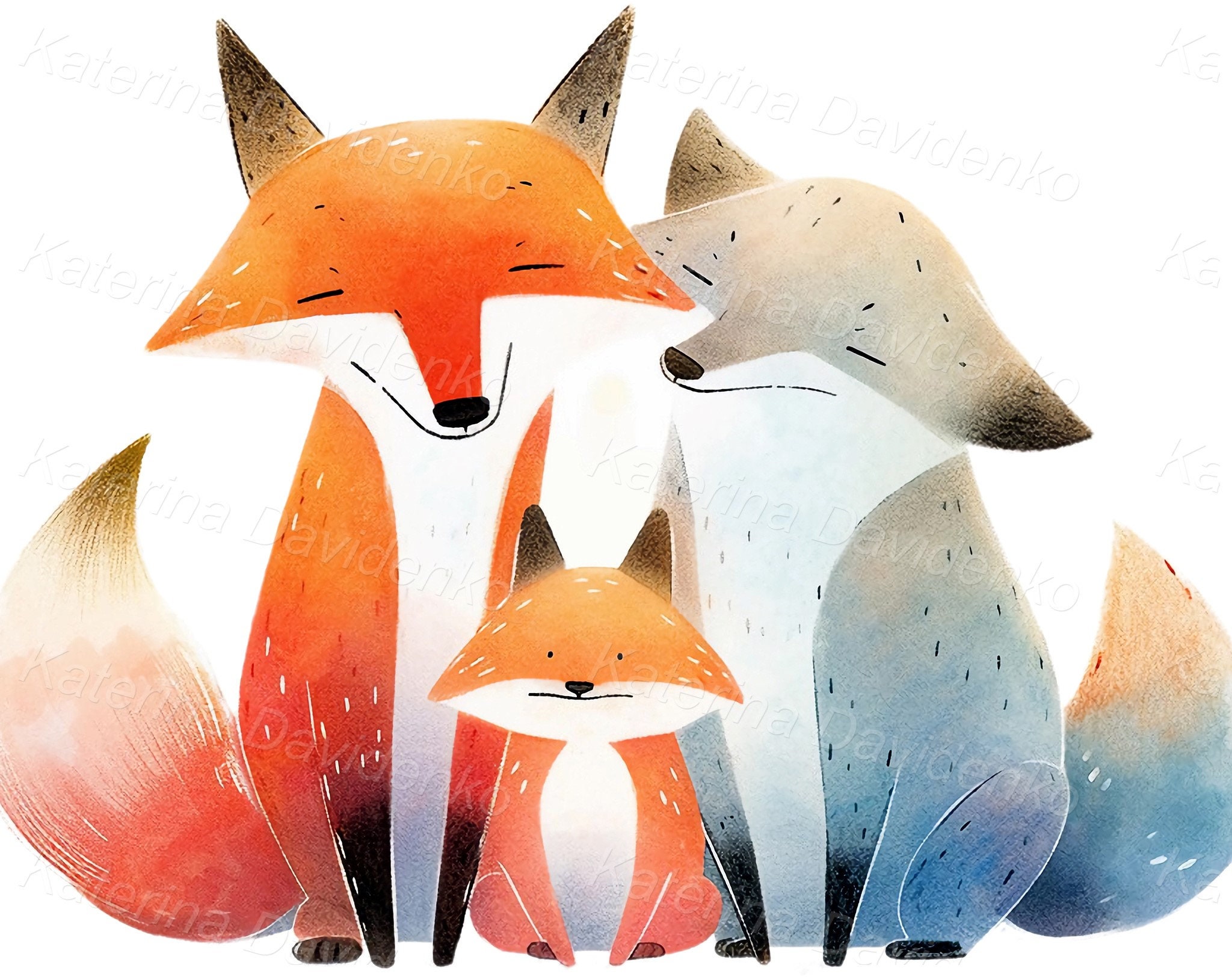 Cute Cartoon Animals PNG Clipart Set. Printable Stickers, Funny Animals ...