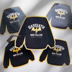 Basgiath War College Sweater Waterproof Sticker - Fourth Wing Iron Flame Empyrean Series - Xaden Riorson Violet Sorrengail Tairn Sgaeyl