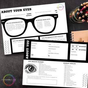 Condensed Modern Intake Form for Optometrists