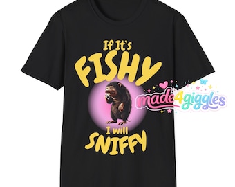 Camiseta graciosa e inapropiada con la frase: "Si algo huele mal, lo olfatearé".