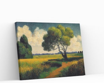 Plain Morning Painting | Impressionist Landscape Print | PRINTABLE Digital