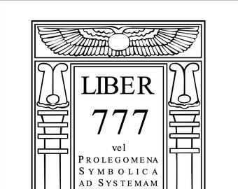 Liber 777, by Aliester Crowley (PDF) - Thelema, Golden Dawn, Okkulte Bücher, Hermetik, Magie, Altes Ägypten, Wicca, Numerologie