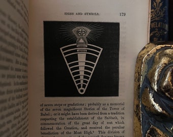 Signs & Symbols Twelve Lectures of Freemasonry by George Oliver (1857) - Illuminati Rare Freemasonry Occult Books All Seeing Eye Esoteric