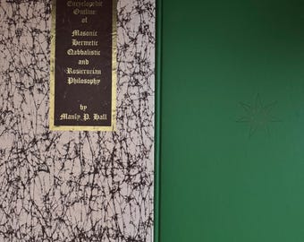 Tajemne nauki wszystkich wieków 1979 i sala Pheonix Manly P 1/1000 podpisane limitowane różokrzyżowcy okultyzm masoneria ezoteryczna hermetyczna świątynia