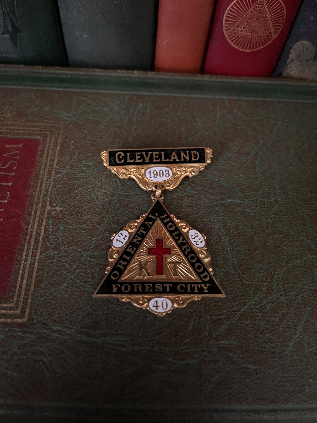 Cleveland Knights Templar Pin 1903 Gold Plated Freemason Etsy