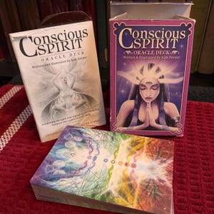 Baraja de cartas del Oráculo del Espíritu Consciente - Cartas del Tarot para principiantes Espiritualidad de la Nueva Era Libros de Metafísica Alquimia Oculta Astrología Hermética