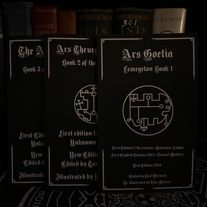 ARS Lemegeton Book 1-3 - Occult Book, Goetia, Black Magic ...