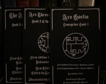 ARS Lemegeton Buch 1-3 - Okkultes Buch, Goetia, Schwarze Magie, Hexerei, Pagan, Druidismus, OTO, altes Ägypten, Henochische Magie, Goldene Morgenröte