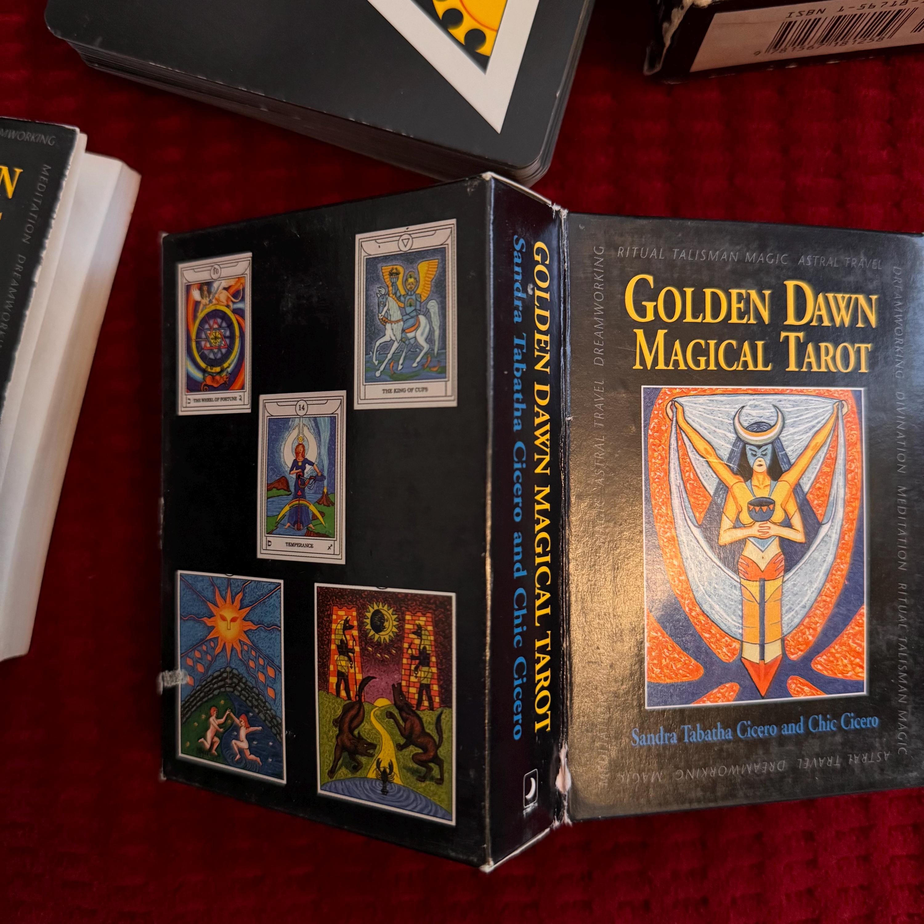 Golden Dawn Tarot Deck Set - Divination Hermeticism Thelema