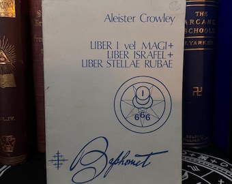 Folleto de ALEISTER CROWLEY BAPHOMET 666 - Ordo Templi Orientis Libros Ocultos Orden Hermética Amanecer Dorado Brujería Adivinación Ciencia Pagana