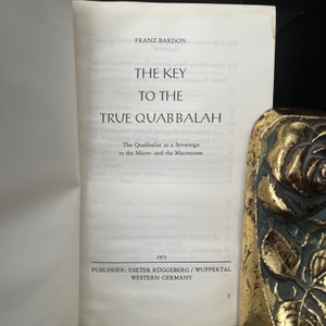 La chiave della vera Quabbalah, di Franz Bardon - Occulto, New Age, Teosofia, Metafisica, Ermetismo, Thelma, Cabala, Misticismo, OTO immagine 2