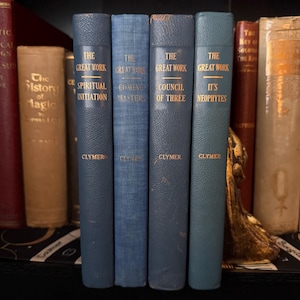R Swinburne Clymer 4 Vol Set Rosicrucian Occult Freemasonry Esoteric Hermetic Temple of Luxor Secret Society Illuminati Metaphysics AMORC