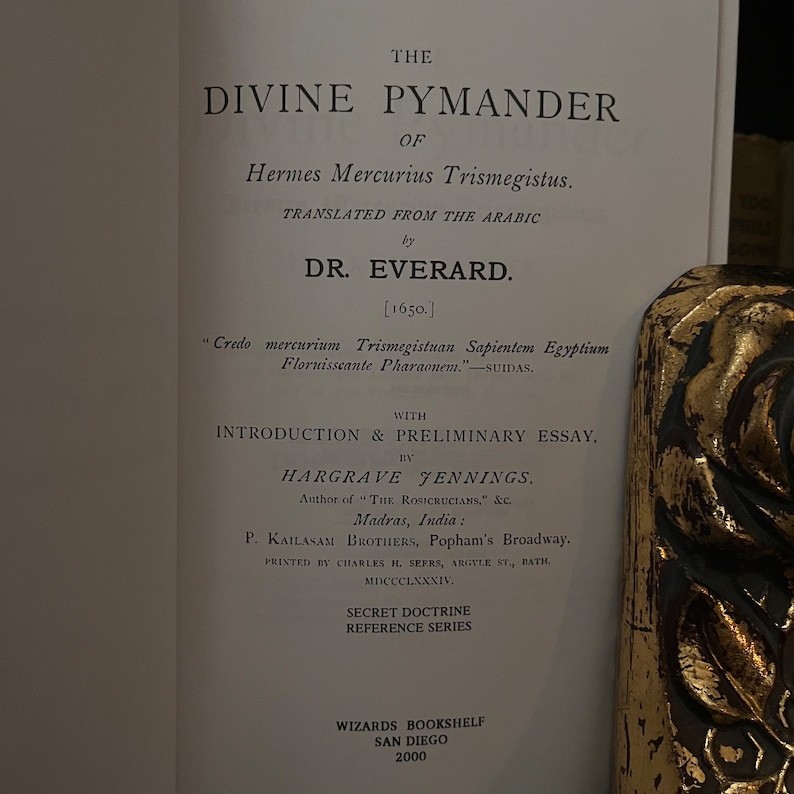 The Divine Pymander of Hermes, by Dr. Everand - Theosophy, Occult Books, Hermetics, New Age, Freemasonry, Ancient Egypt, Rosicrucian, AMORC image 2