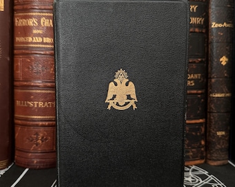 RITO ESCOCÉS MASÓNICO Biblia 1951 Ocultismo Ojo que todo lo ve Hermetismo Druida Caballeros Templarios Sociedad Secreta Espiritualidad Francmasonería Illuminati