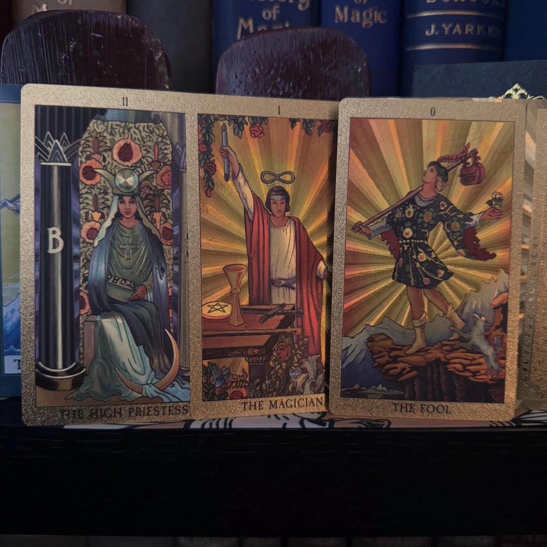 Golden Rider Waite 78 Card Tarot Deck - Tarot Cards for Beginners New ...